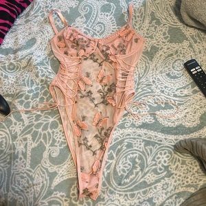 cute butterfly body suit
